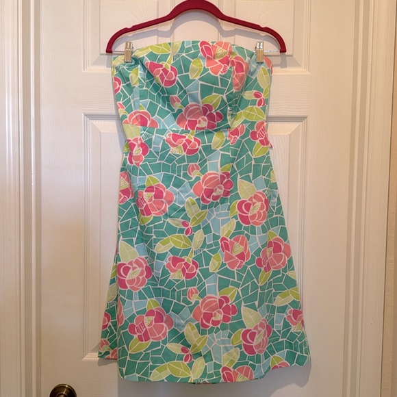 Lilly Pulitzer Strapless Mosaic Dress - Picture 1 of 4